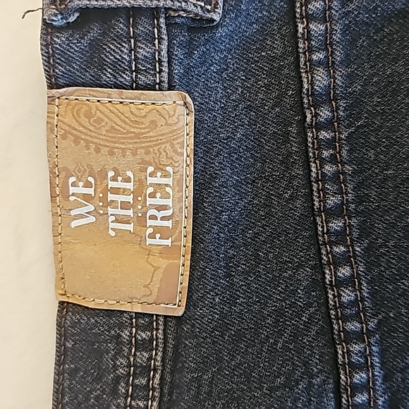 We the Free Piper Mid Rise Crop Wide Leg Jeans Size 31 - Picture 2 of 15